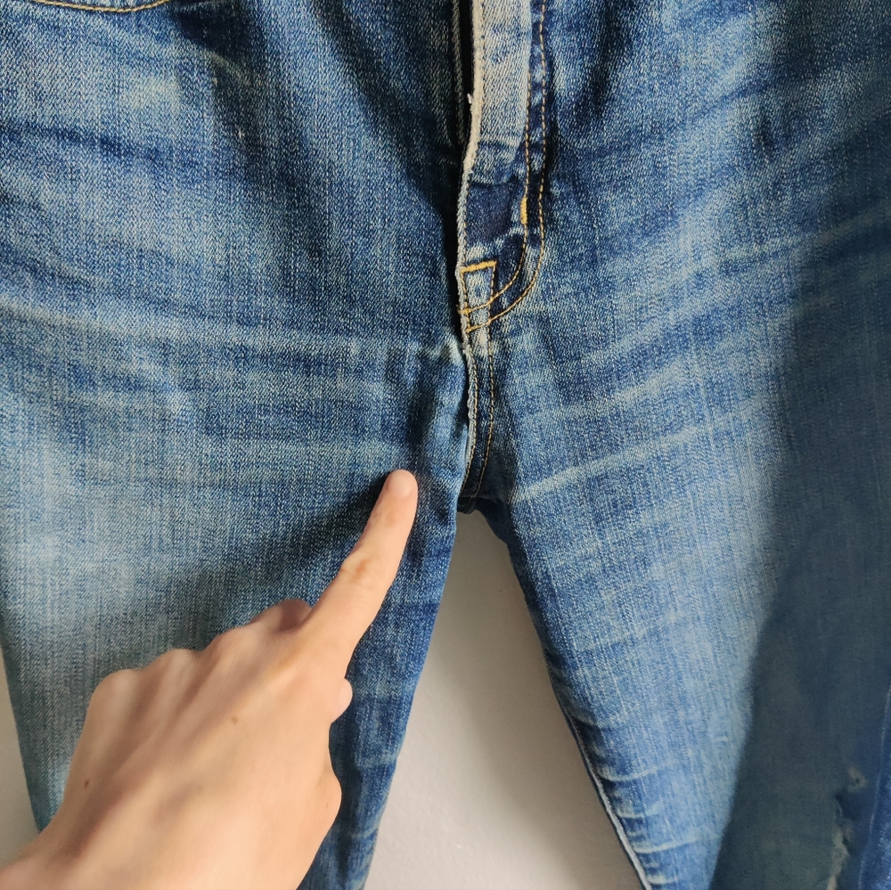Nili Lotan Mid Rise Distressed Jeans - Picture 7 of 14